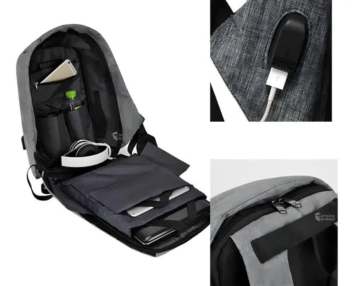 Maleta Antirrobo Impermeable Puerto Usb
